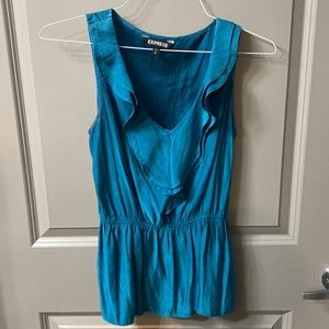 Express teal shirt